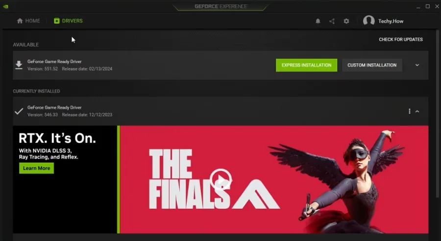 update GPU driver