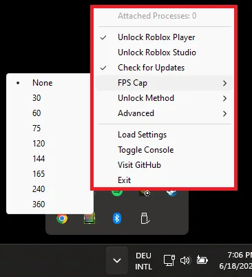 adjust the fps unlcker tool