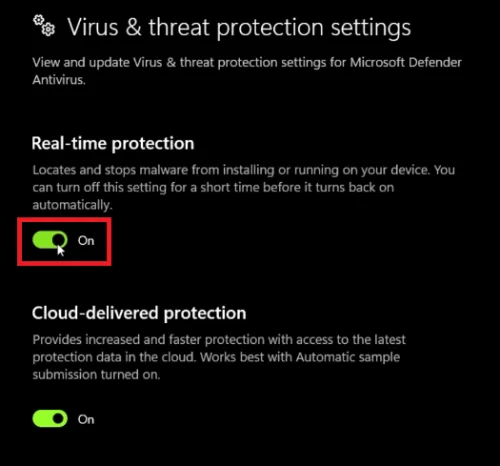 disable firewall temporarily