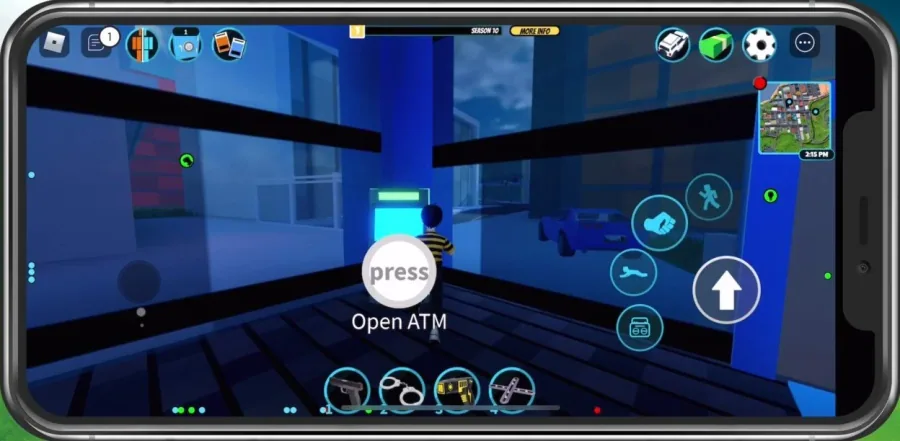 Enter Codes in Jailbreak ATM on Mobile