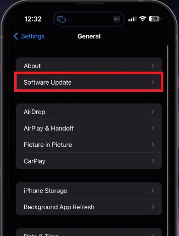 iphone software update