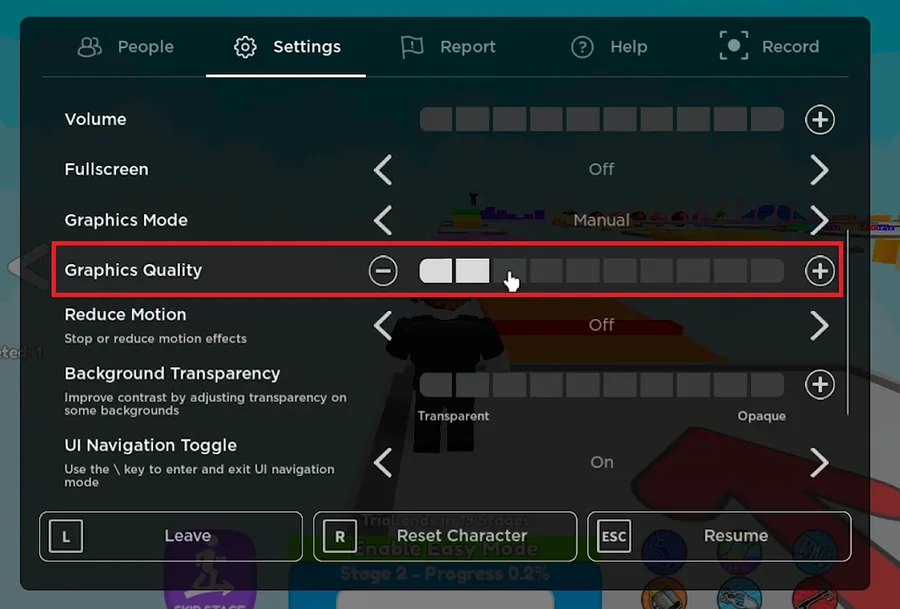 roblox graphics settings