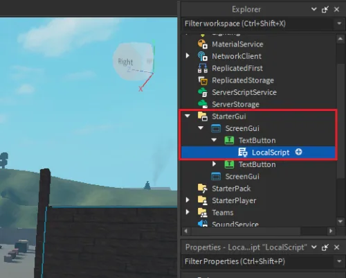 ScreenGui > TextButton > LocalScript