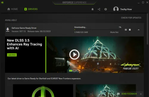 update graphics driver