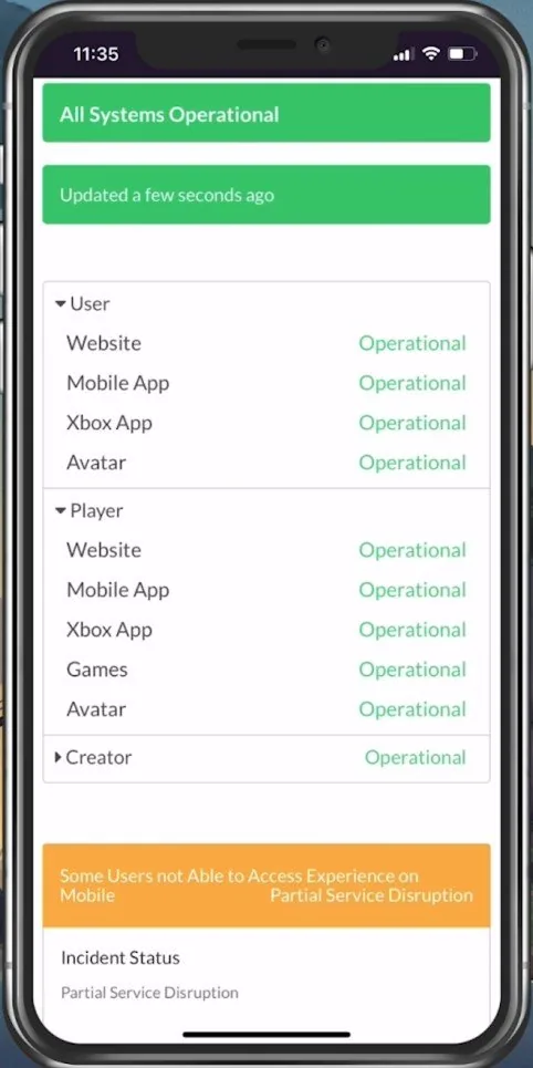 Roblox Server Status