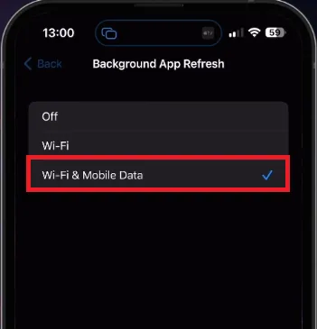 background app refresh for iphone