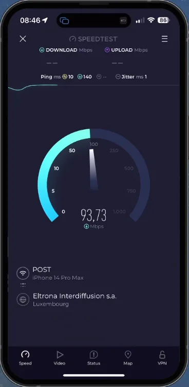 test internet