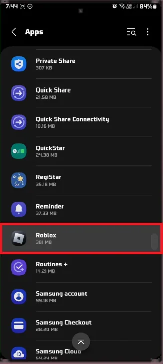 clear roblox cache
