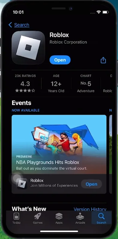 update roblox app