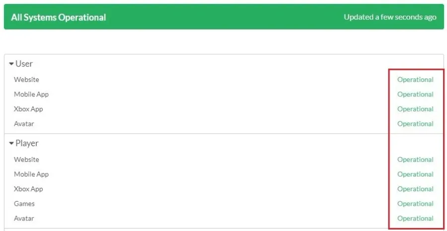 Roblox Server Status