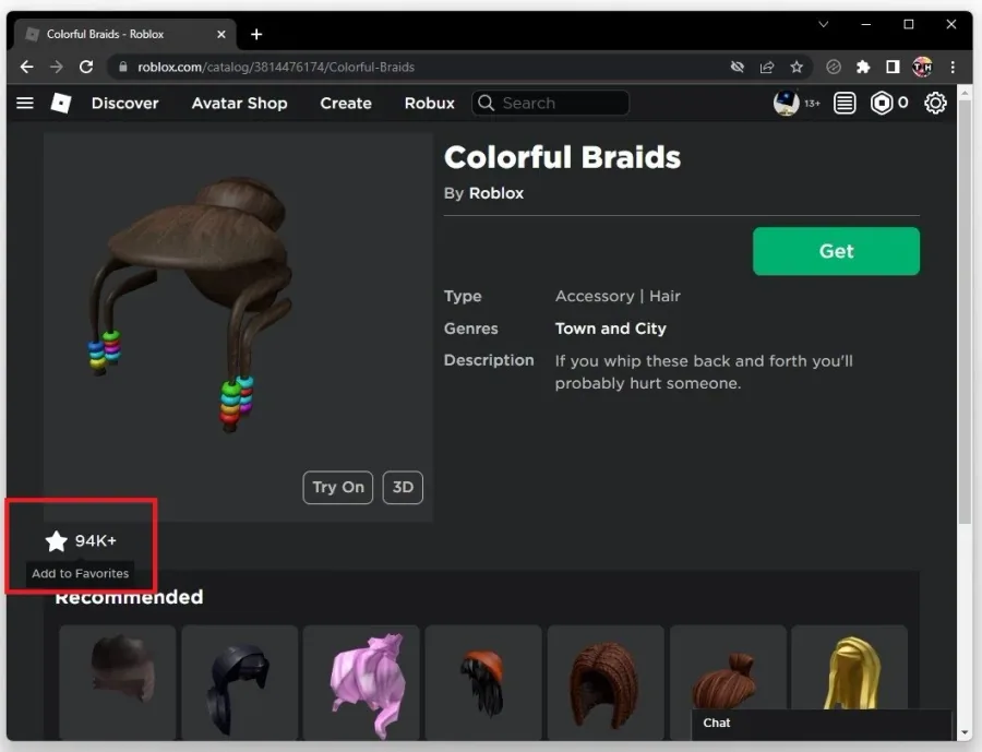Add wearables to favorites