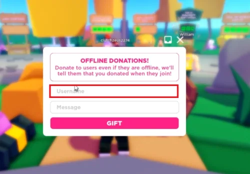 pls donate enter username