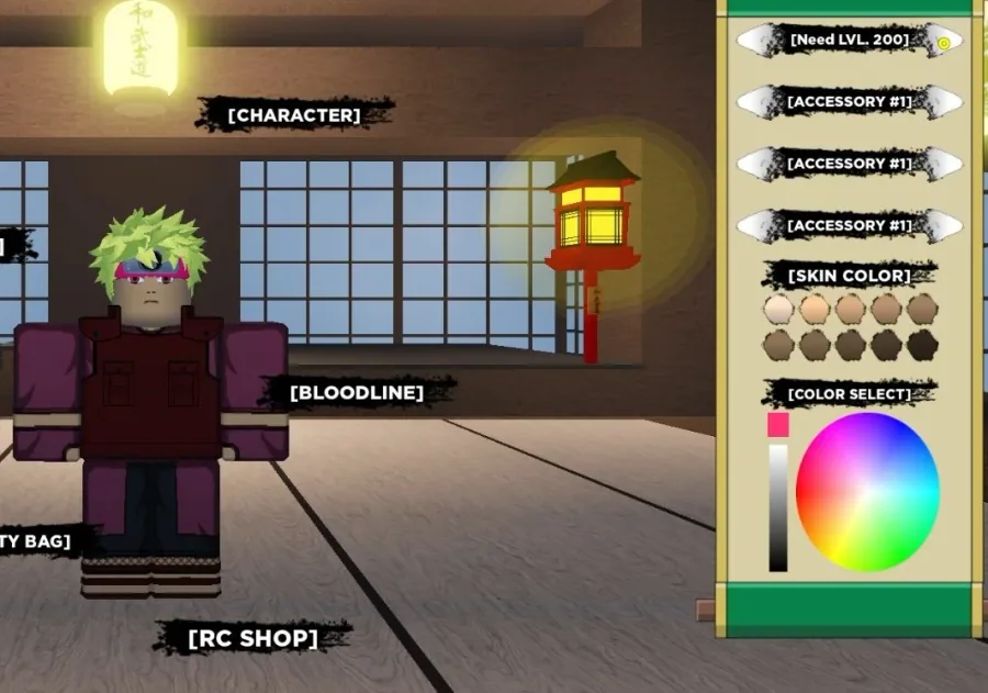 Change Shindo Life Accessories