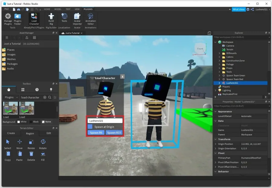Roblox Studio - Change your Character Model