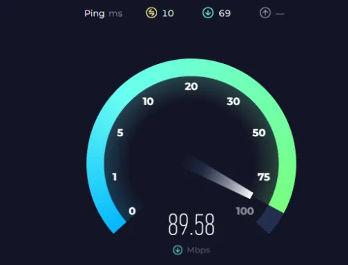 speed testing tool for user