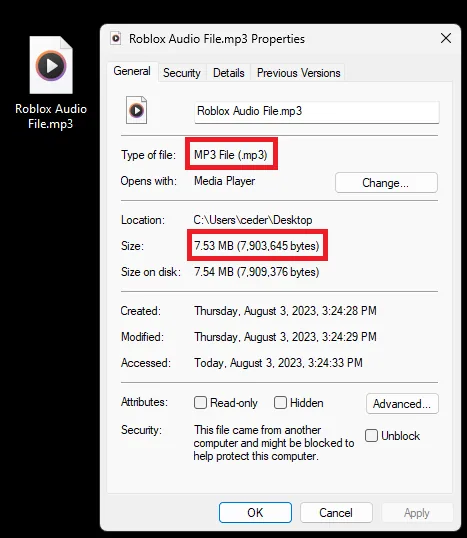 roblox audio file