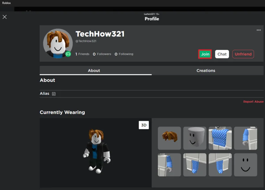 Join game with your other account