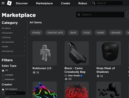 roblox marketplace