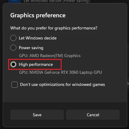 graphics preference for roblox