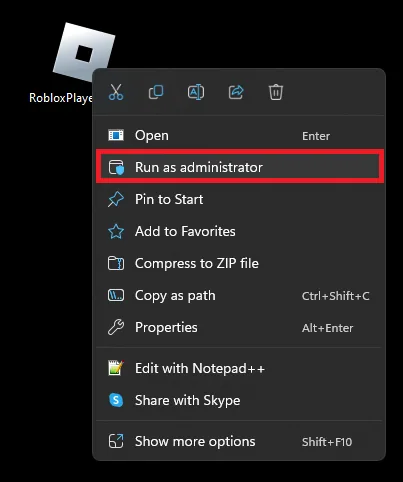 run installer as admin