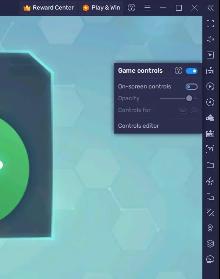 BlueStacks Game Controls, Sound Options and other tools