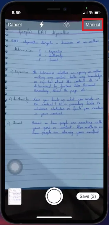 scan manual document