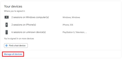 manage all google devices