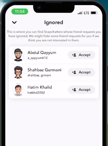 list of deleted friends