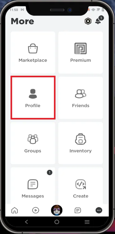 roblox profile