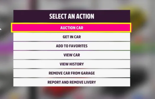 auction car