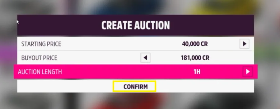 edit auction details