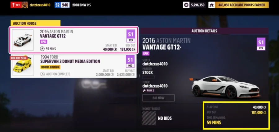 preview auction details