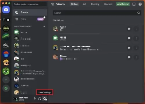 Discord User Settings