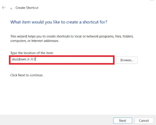 create desktop shortcut