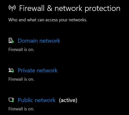 Enable Firewall on Network