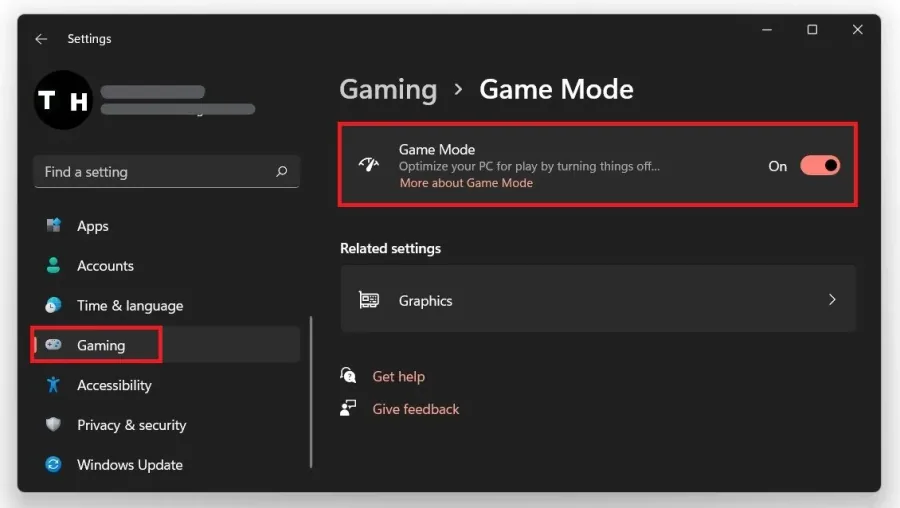 Windows Settings > Gaming > Game Mode