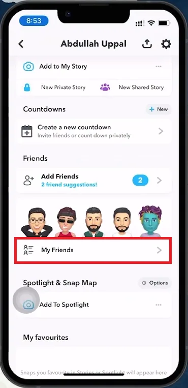 snapchat friends