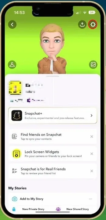 Snapchat Account Settings