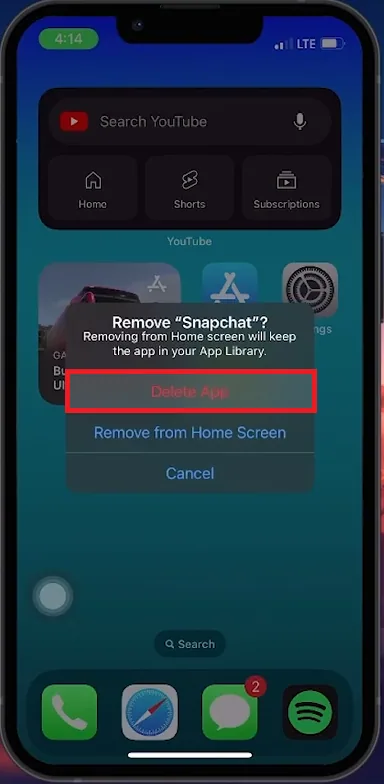 remove snapchat