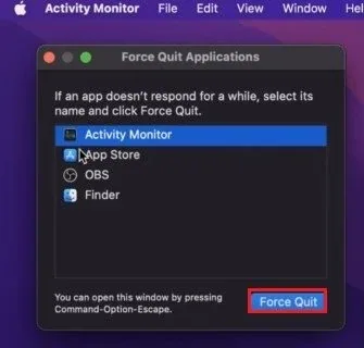 Force Quit Applications