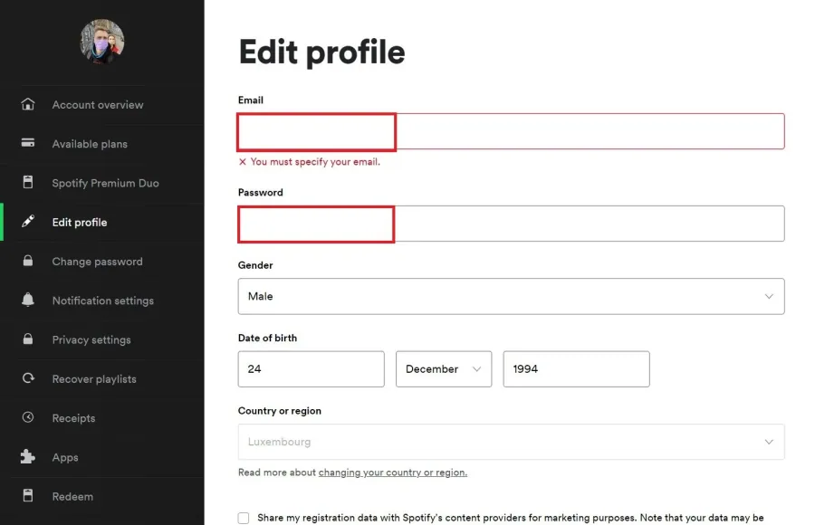 Log in with your account in order to change your E-Mail address.