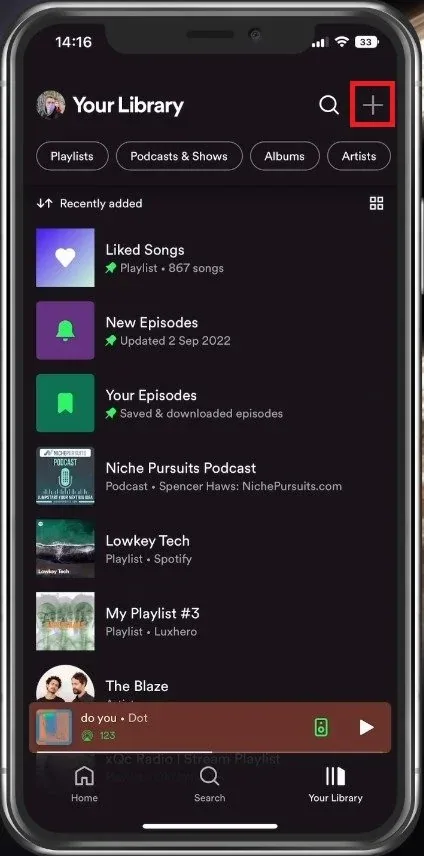 Create New Spotify Playlist
