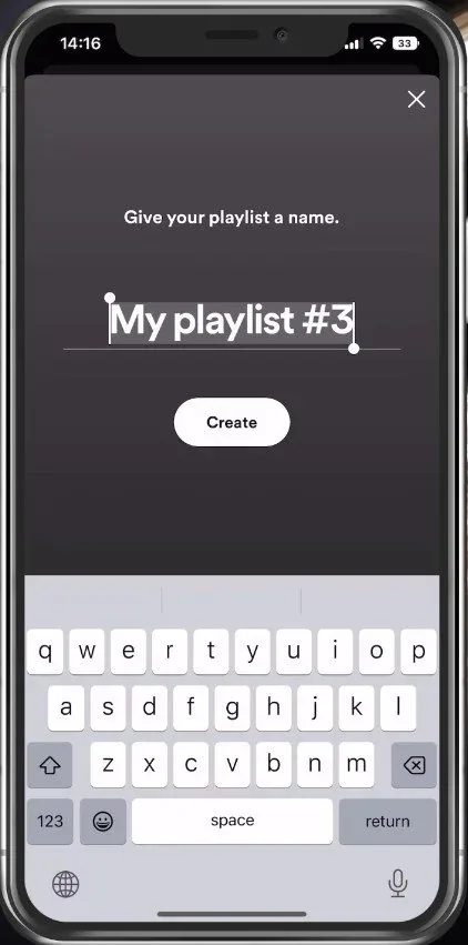 In your Spotify library, tap on the plus icon on the top of your screen to create…