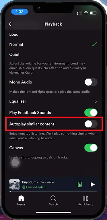 disable autoplay