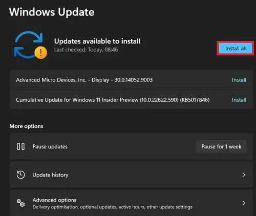 System Settings > Windows Update