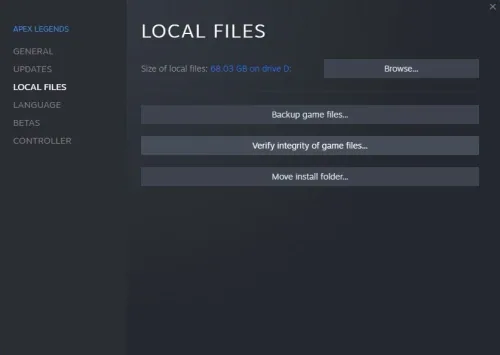 Make sure to verify the integrity of your game files.