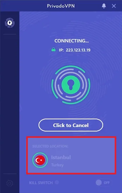 connect to istanbul