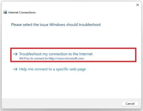 Troubleshoot your connection to the internet