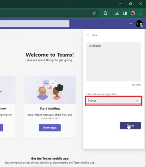 custom status