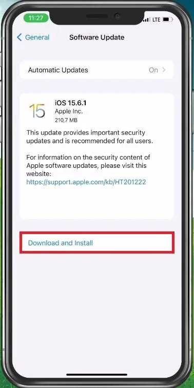 Download and Install lastest Update